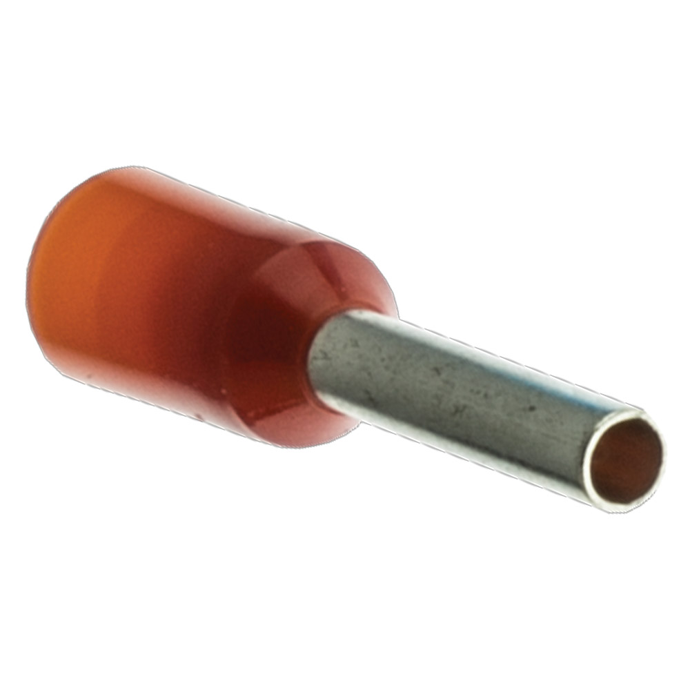 Image of SWA 1.0-8IBLF/T Insulated 1mm Red Bootlace Ferrule 100 Pack