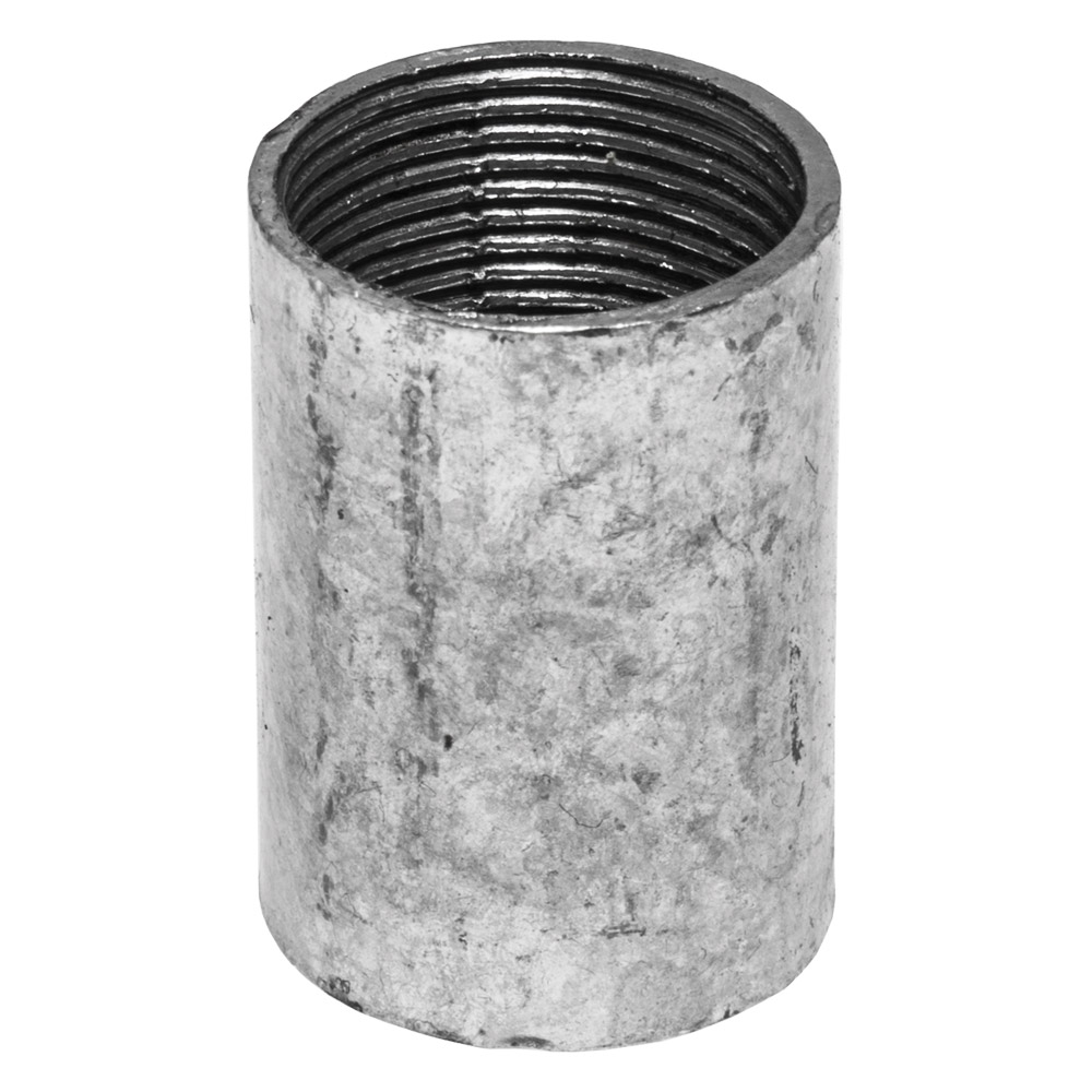 Image of 1.5 Inch Coupler Solid Hot Dip Galvanised Conduit Accessory Each