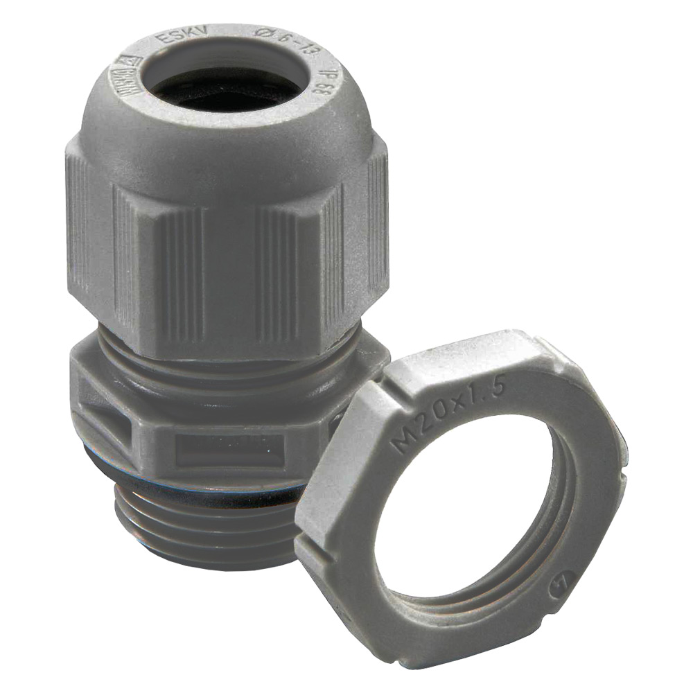Image of Avenue Grey Polyamide Cable Gland 20mm IP68 for WINSERTKIT Each