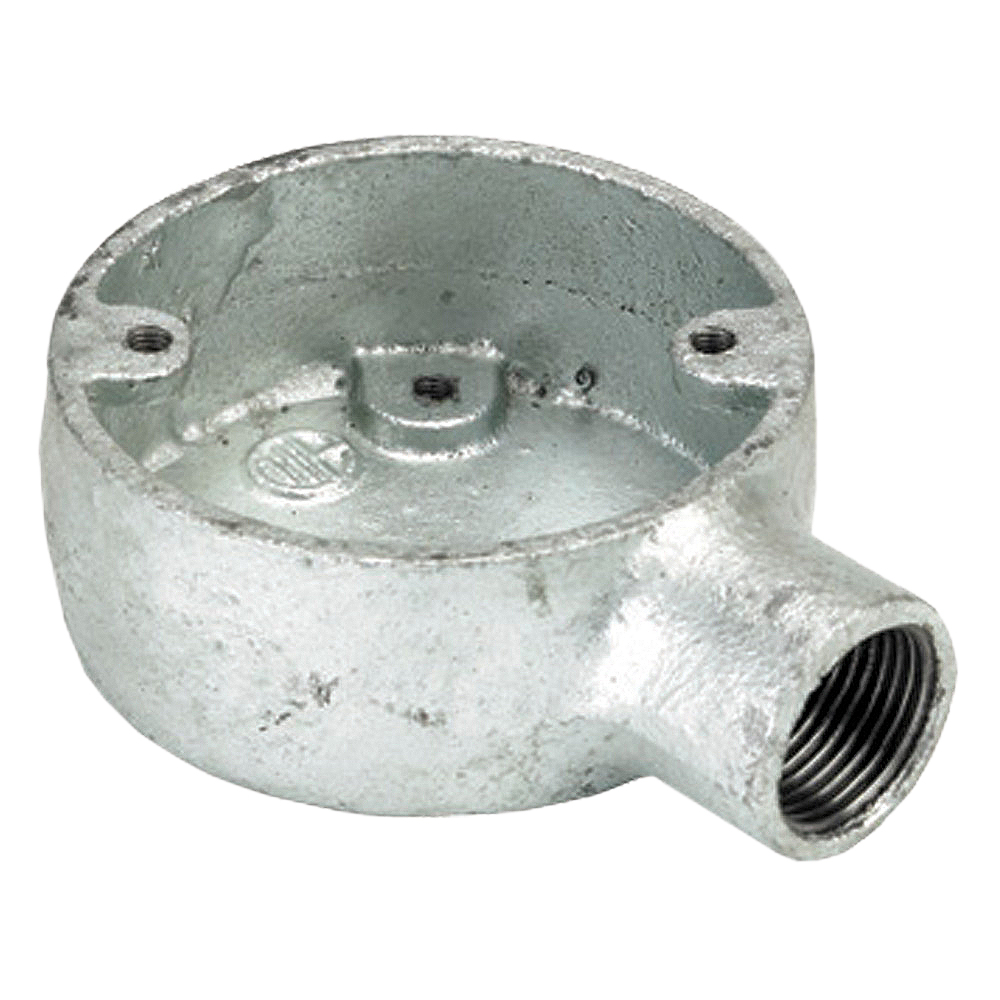 Image of 20mm Terminal Box Galvanised Conduit Accessory Each