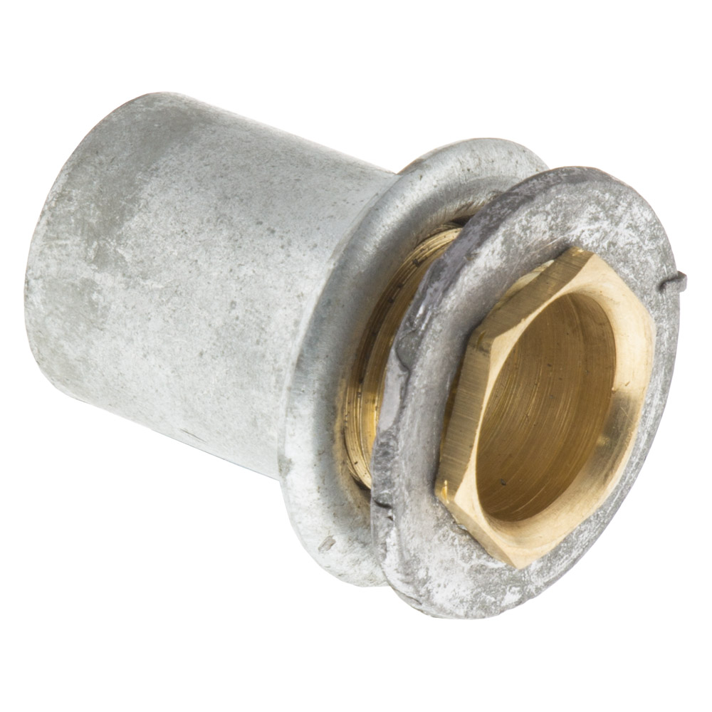 Image of 20mm Flanged Coupler 20mm Galvanised Conduit Accessory Each