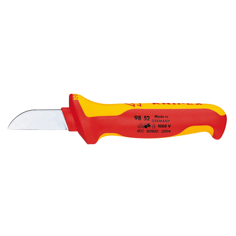Image of Knipex 21489 Fully Insulated Knife Cable Knife 180mm