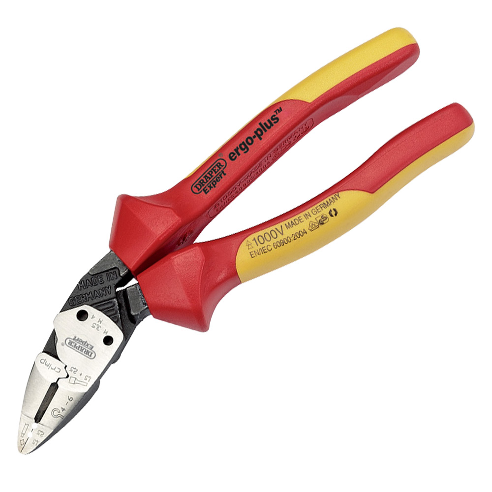 Image of Draper 26482 Pliers 185mm VDE Fully Insulated
