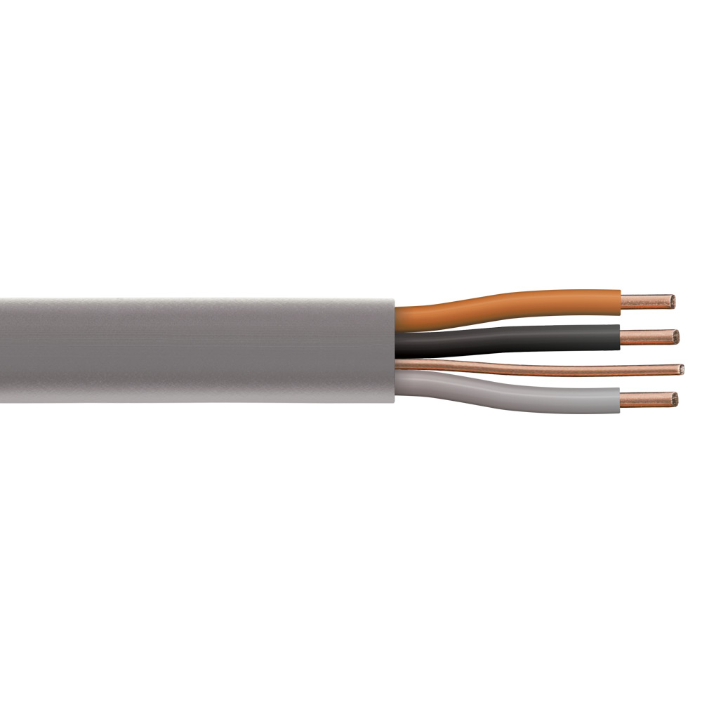 Image of 1mm 14A 6243Y 3 Core & Earth Cable PVC Grey BASEC Approved 50M Drum
