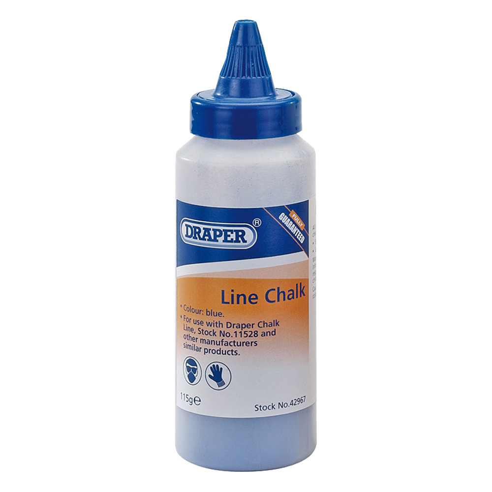 Image of Draper 42967 Chalk Plastic Bottle Blue for Chalk Line Easy Fill
