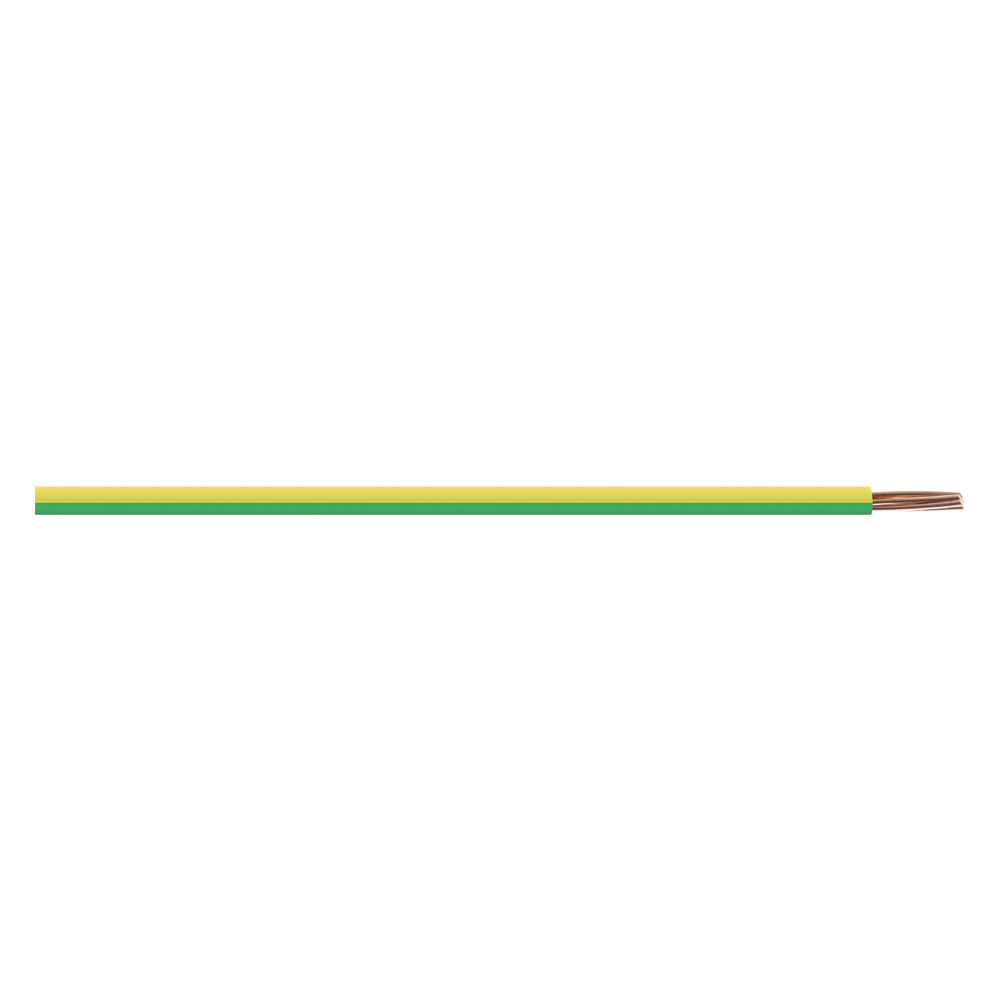 Image of 2.5mm 30A 6491X Single Core Earth Cable PVC Green/Yellow BASEC 100M Drum