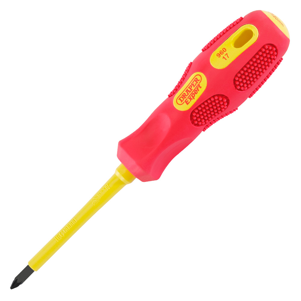Image of Draper PZ Phillips Screwdriver No 1 x 80mm VDE Fully Insulated
