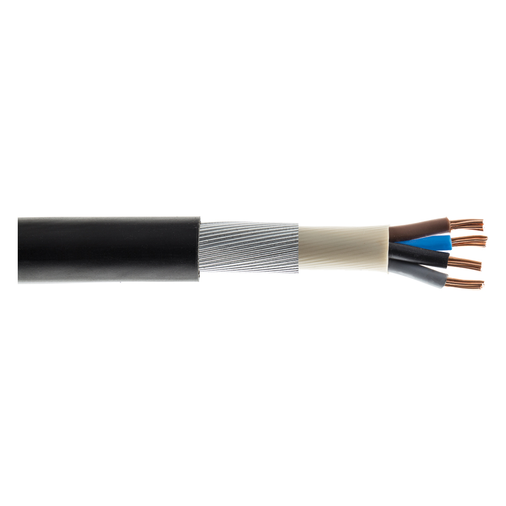 Image of 1.5mm 21A 6944LSH SWA 4 Core Armoured Cable XLPE LSZH BASEC 1M Cut Length