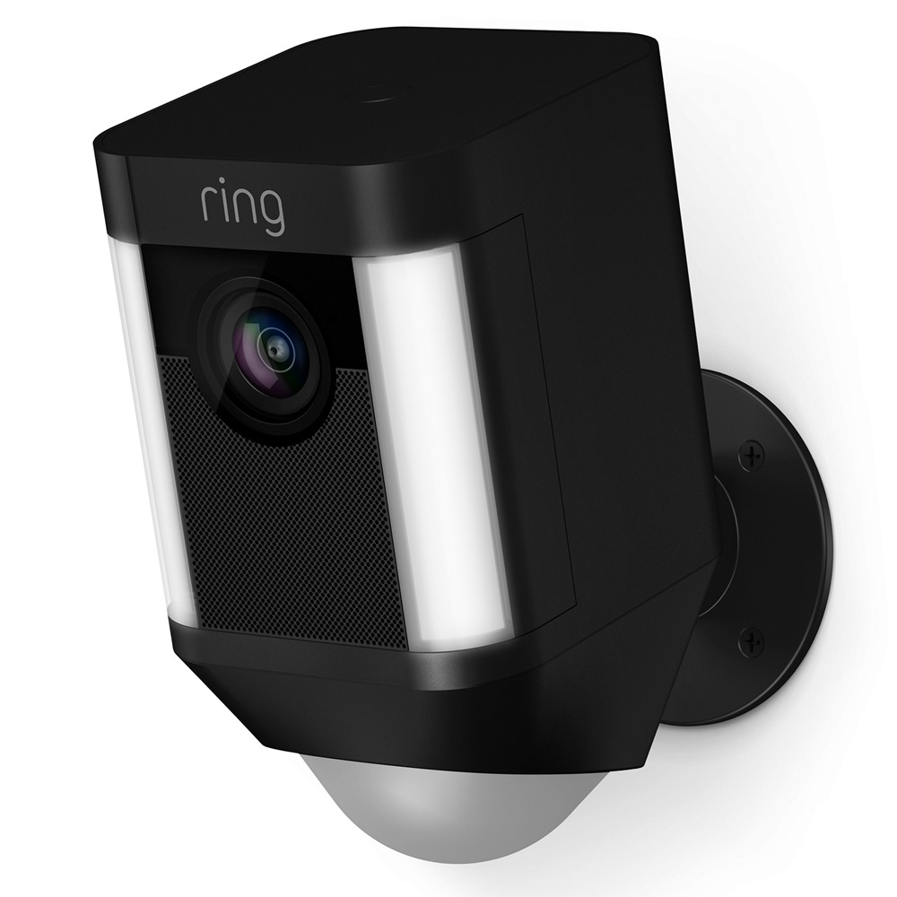 Image of Ring Smart Video Security Spotlight Wifi CCTV Camera Battery Black