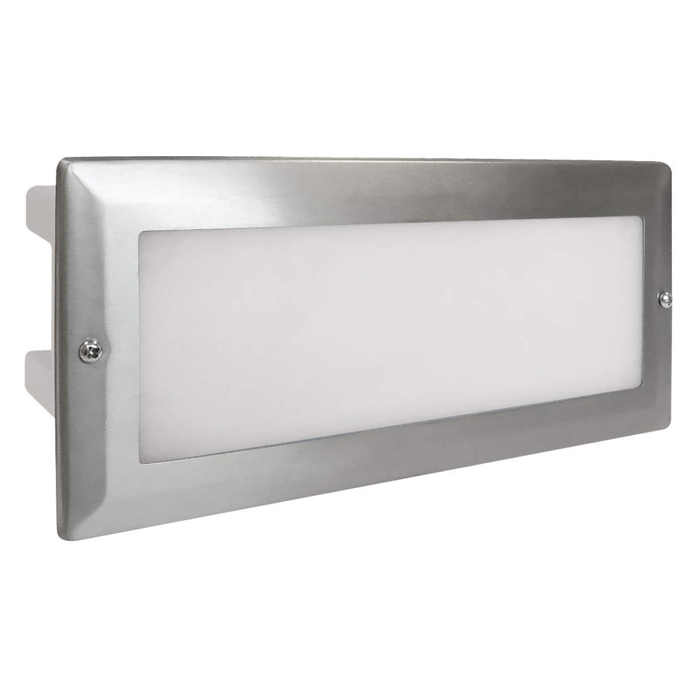 Image of Avenger Outdoor 5W LED Recessed Brick Light 260lm 6000K Stainless Steel