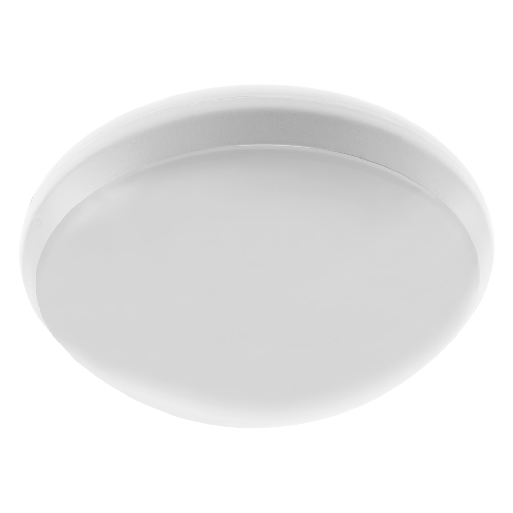 Image of Avenger LED Round Bulkhead with Microwave 325mm 2100lm 21W 5000K IP65 White Opal