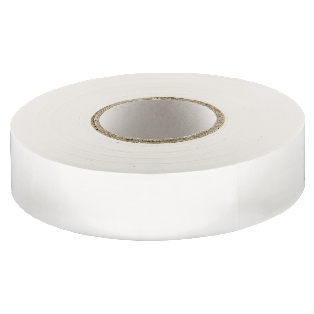 Image of Avenue Electrical Insulating Tape White PVC 19mm Wide Roll Each