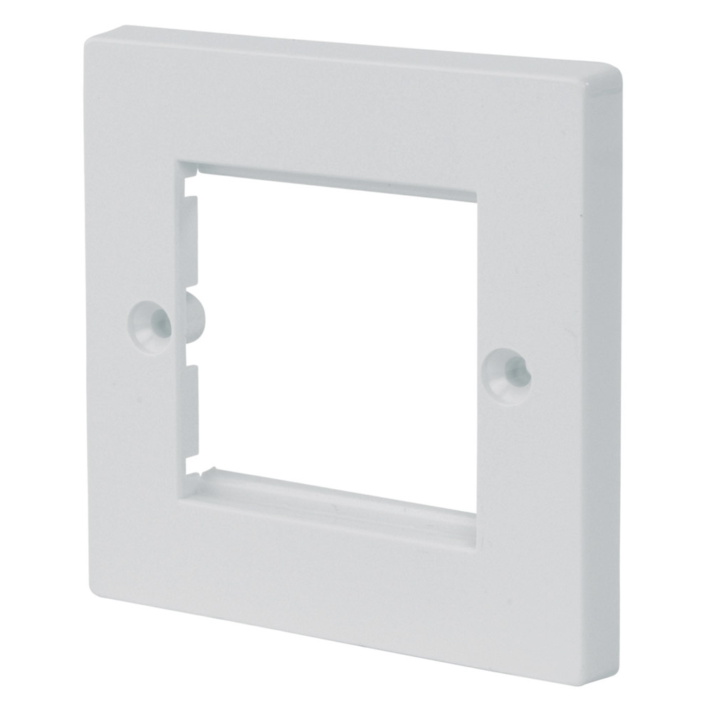 Image of Avenue Installer Euro Front Plate 2 Module Single Plate White
