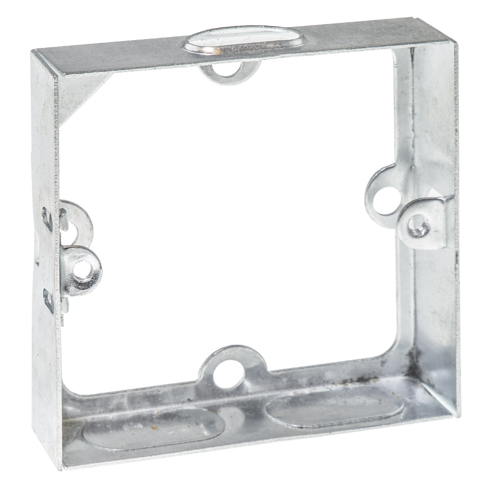 Image of Avenue Flush Metal Extension Box 1 Gang 16mm Deep for a Single Plate