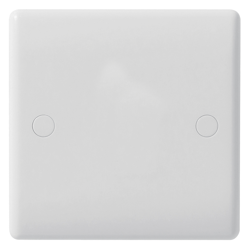 Image of Avenue Contour Blank Plate 1 Gang White