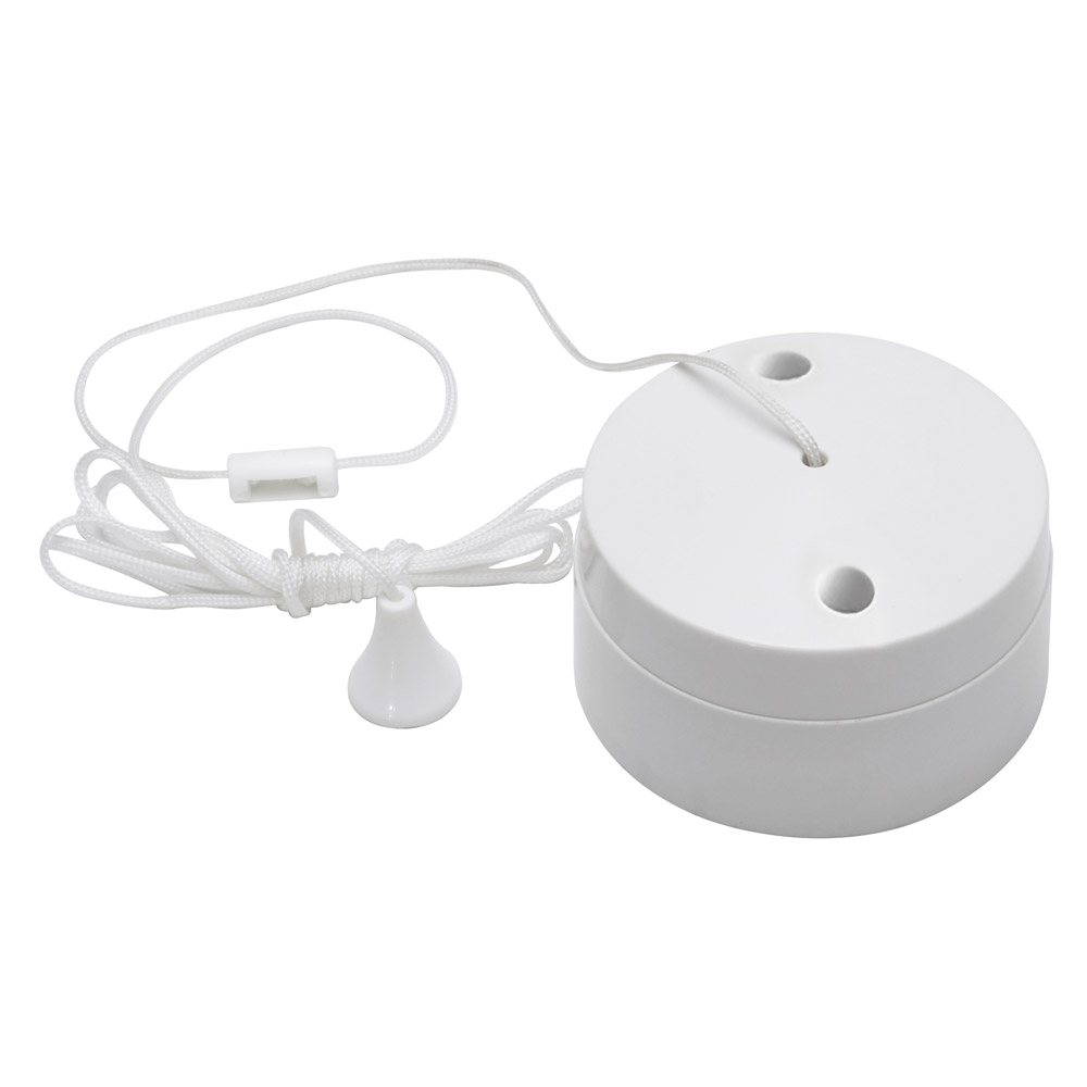 Image of Avenue Ceiling Pull Cord Switch 6A Two Way Single Pole Surface White