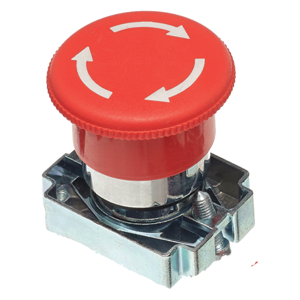 Image of Avenue Red Emergency Stop Button Mushroom Head Twist Release 22mm