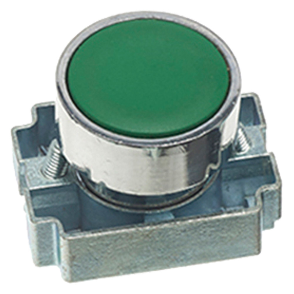 Image of Avenue Green Push Button for a Control Station Standard Flush 22mm