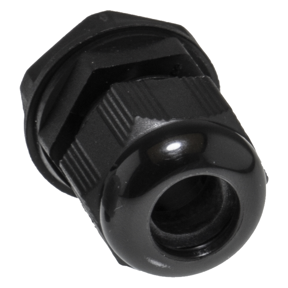 Image of Avenue Polyamide Cable Gland 16mm Black IP68 Each