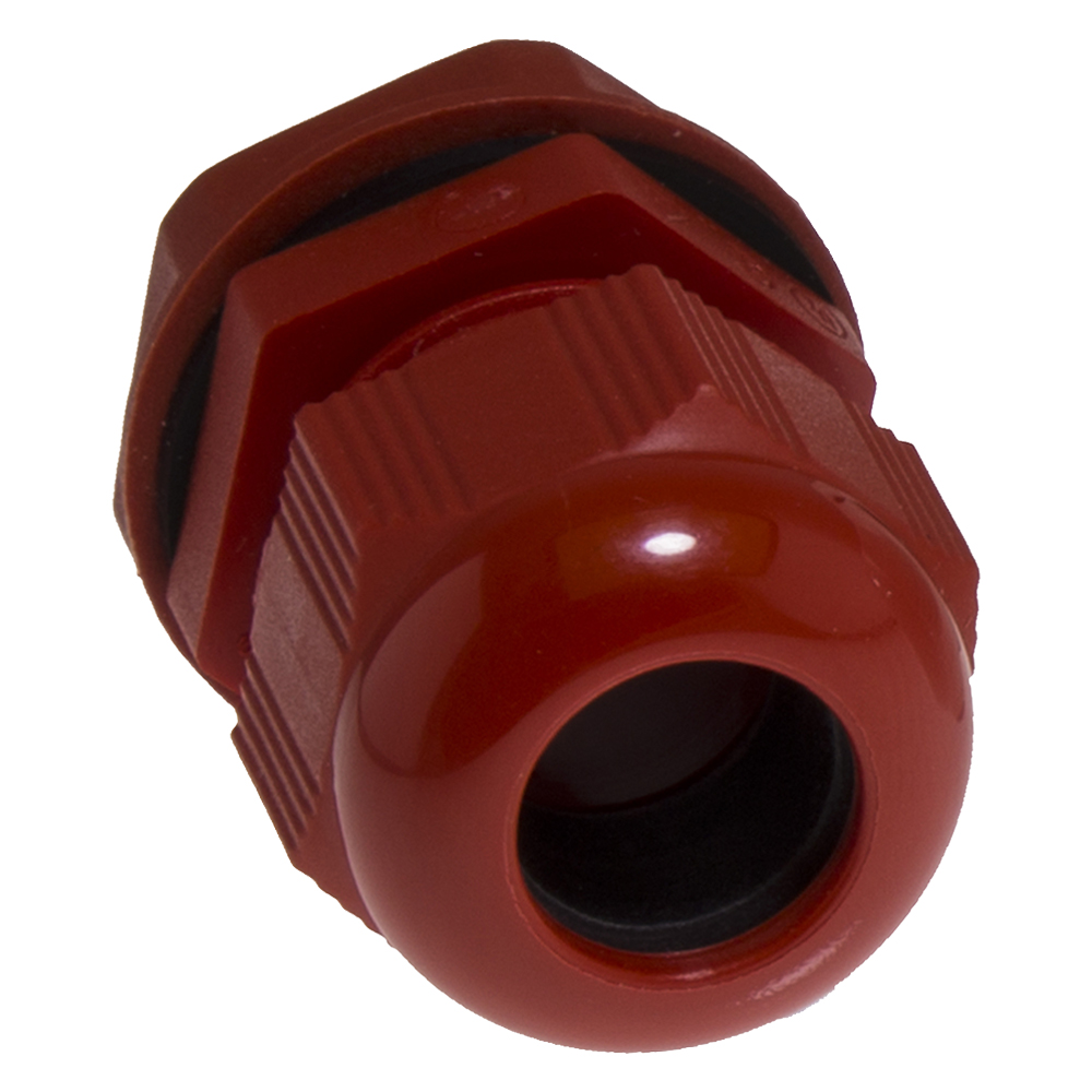 Image of Avenue Polyamide Cable Gland 20mm Small Red IP68 Each