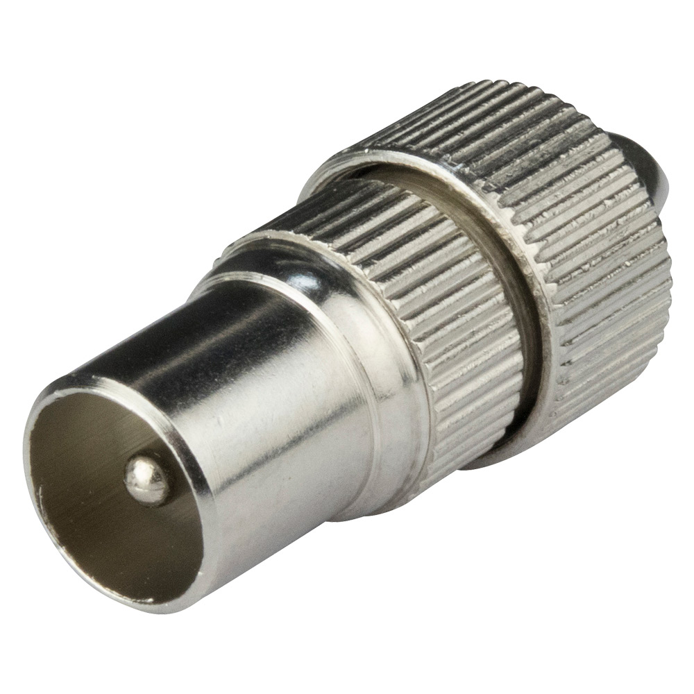 Image of Avenue Coax Cable Plug Metal with Spring Claw - Each