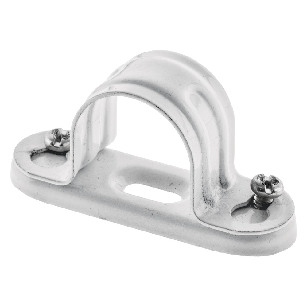 Image of Avenue 25mm White Metal Fire Rated Conduit Spacer Bar Saddle 18th Edition White