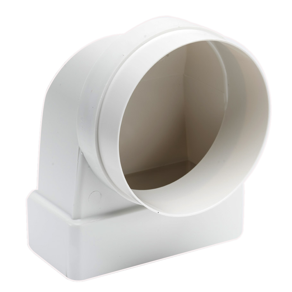 Image of Avenue 90 Degree Elbow Bend 100mm 4 Inch White 54mm x 110mm
