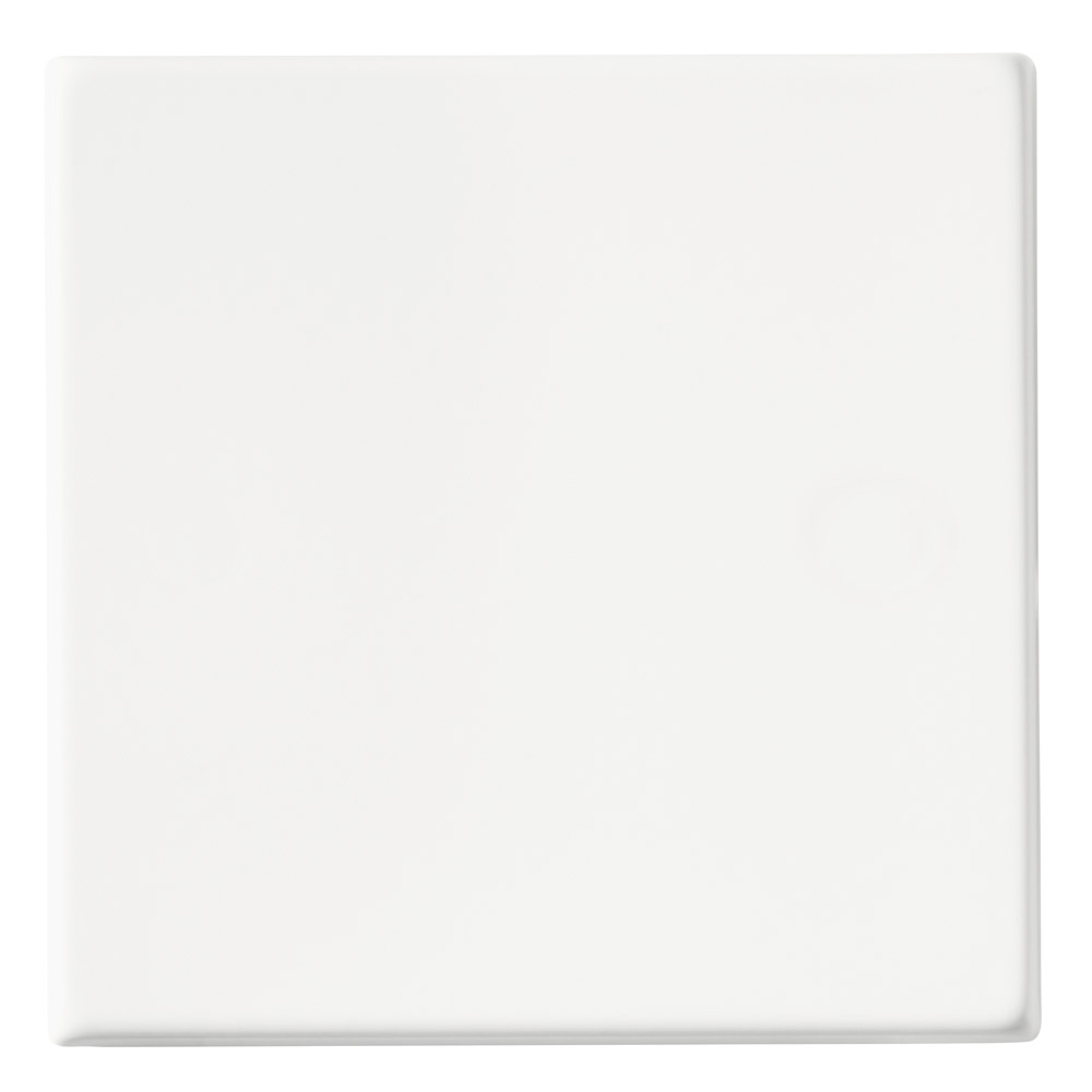 Image of Avenue Screwless Slim Single Blank Plate 1 Gang Matt White