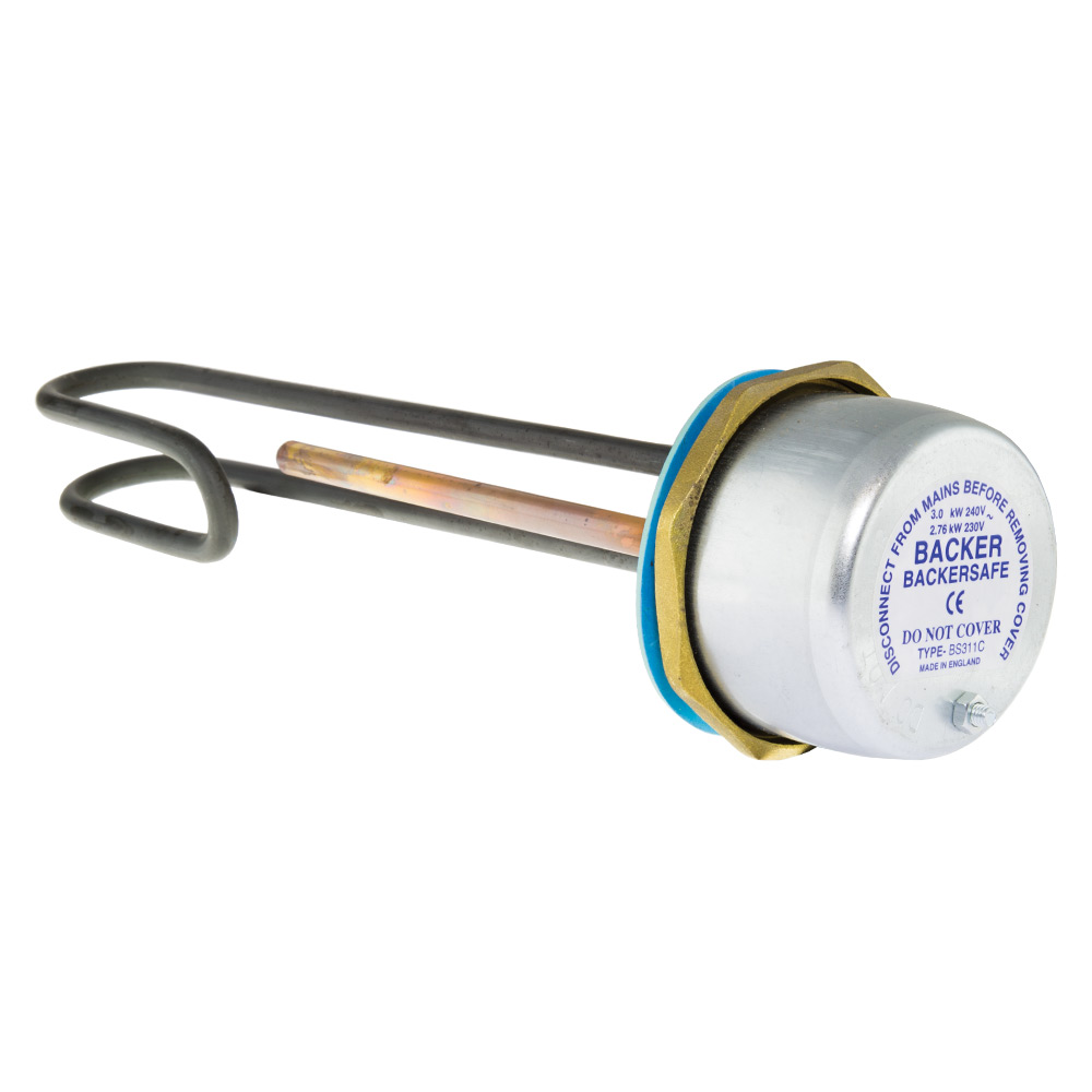 Image of Avenue Incoloy Immersion Heater Element 11" and Combined Thermostat