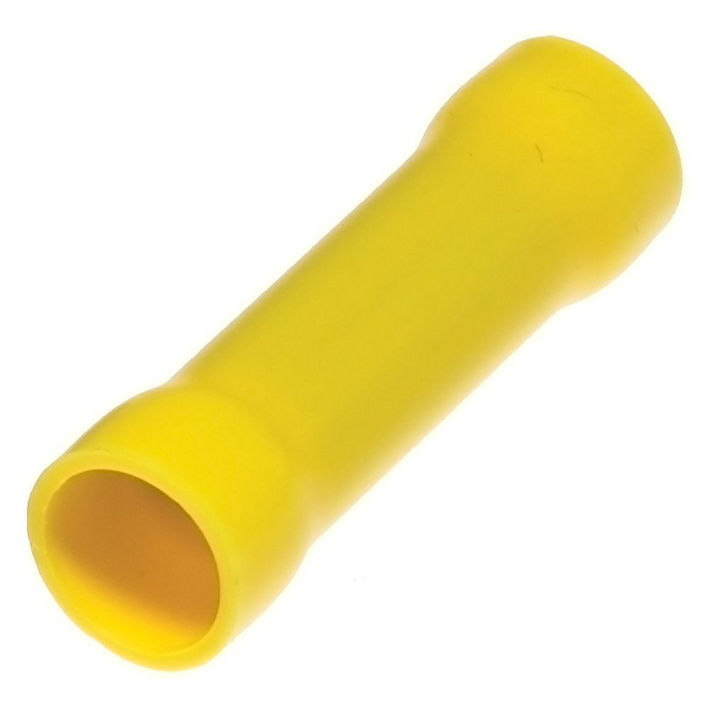 Image of Avenue Through Crimp Yellow Insulated for 4-6mm Cable 100 Pack