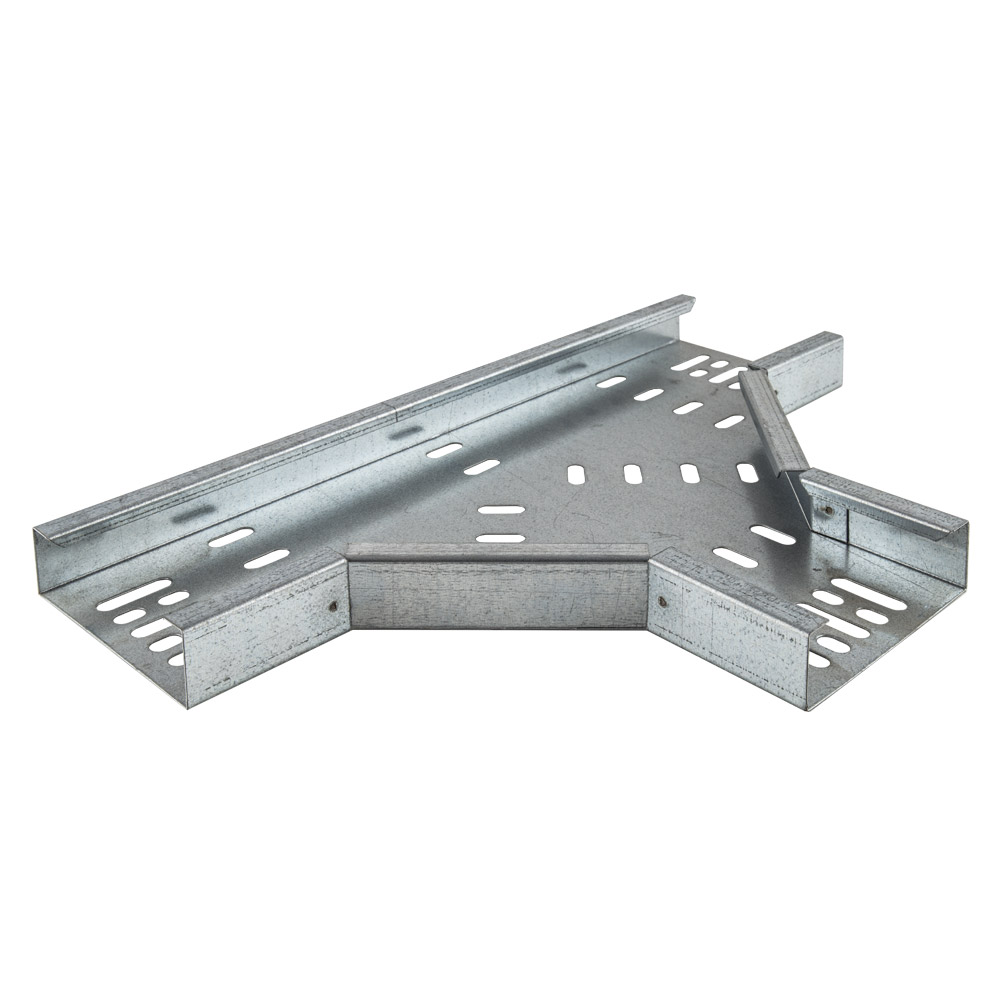Image of Avenue 100mm Cable Tray Flat Tee Medium Duty Metal