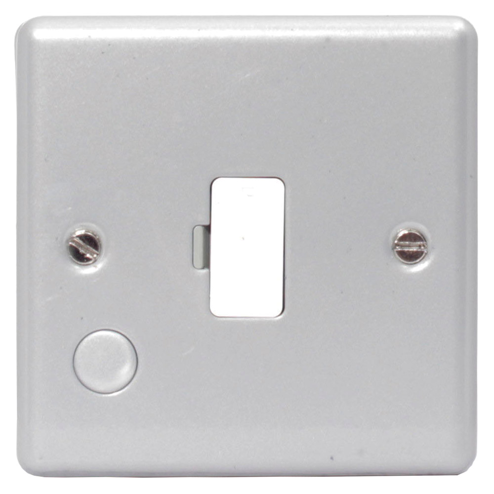 Image of Avenue Metalclad Unswitched Fused Spur 13A Double Pole Grey