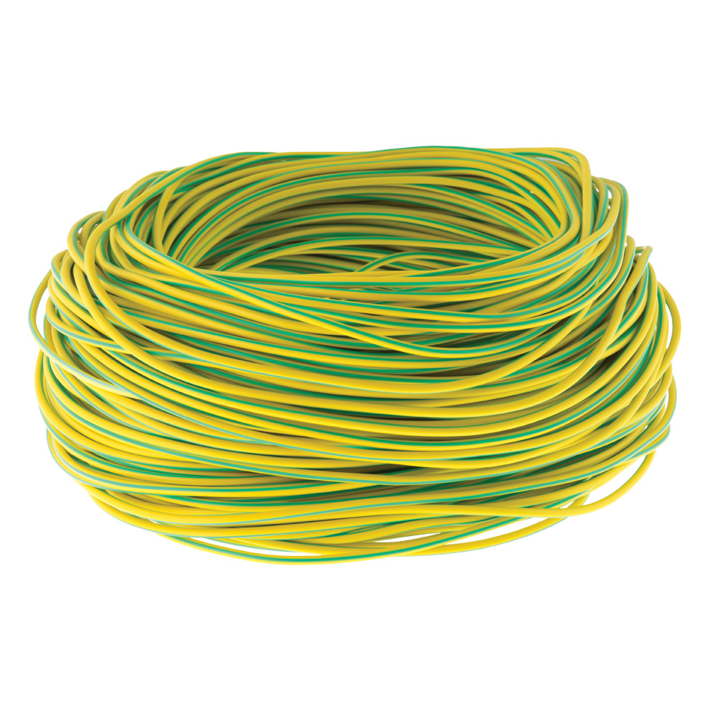 Image of Avenue Cable Over Sleeving 10mm Green and Yellow PVC 100m