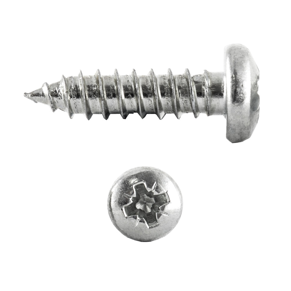 Image of Avenue Self Tapping Panhead Pozi-Drive Screws No.8 x 0.5 Inch 200 Pack