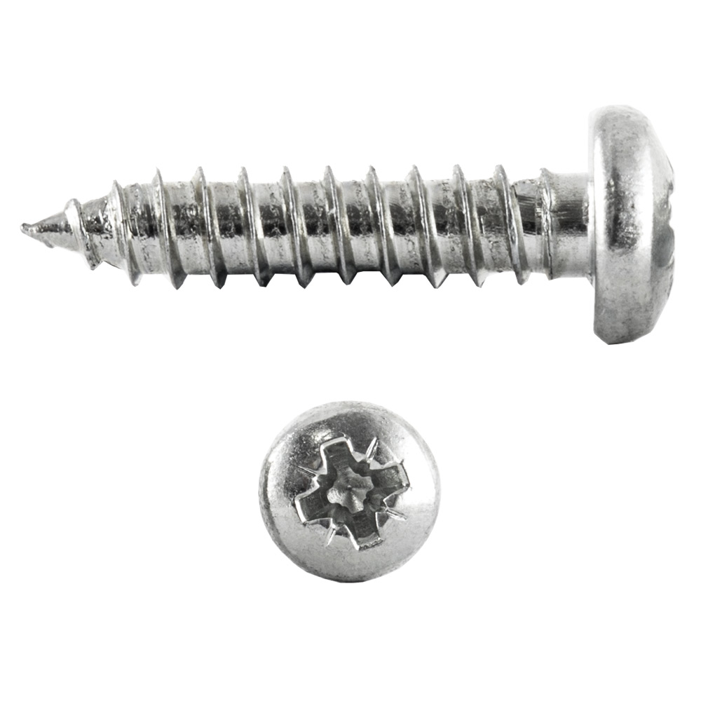 Image of Avenue Self Tapping Panhead Pozi-Drive Screws No.8 x 0.75 Inch 200 Pack