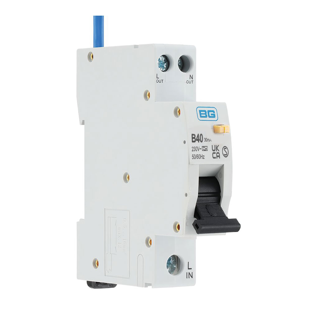 Image of BG CUCRB40DPA 40A RCBO Type A Curve Double Pole 