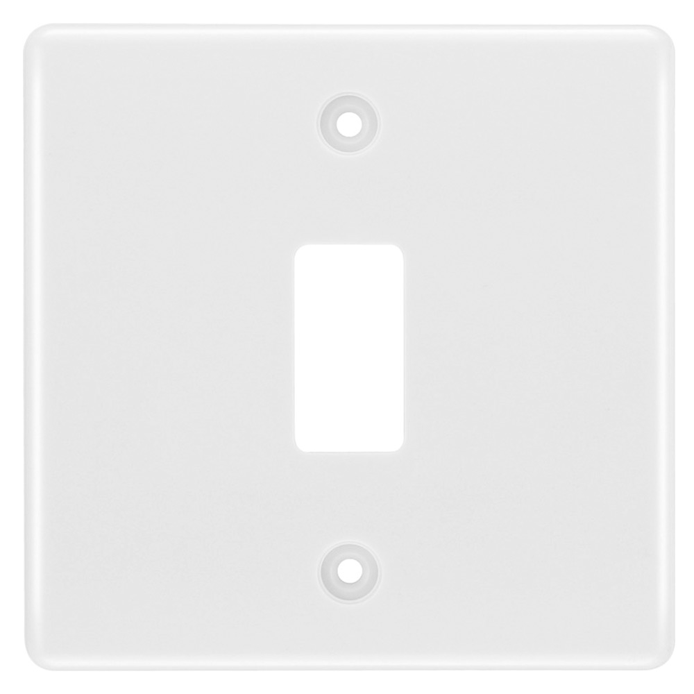 Image of BG Electric Grid Module Front Plate 1 Gang White