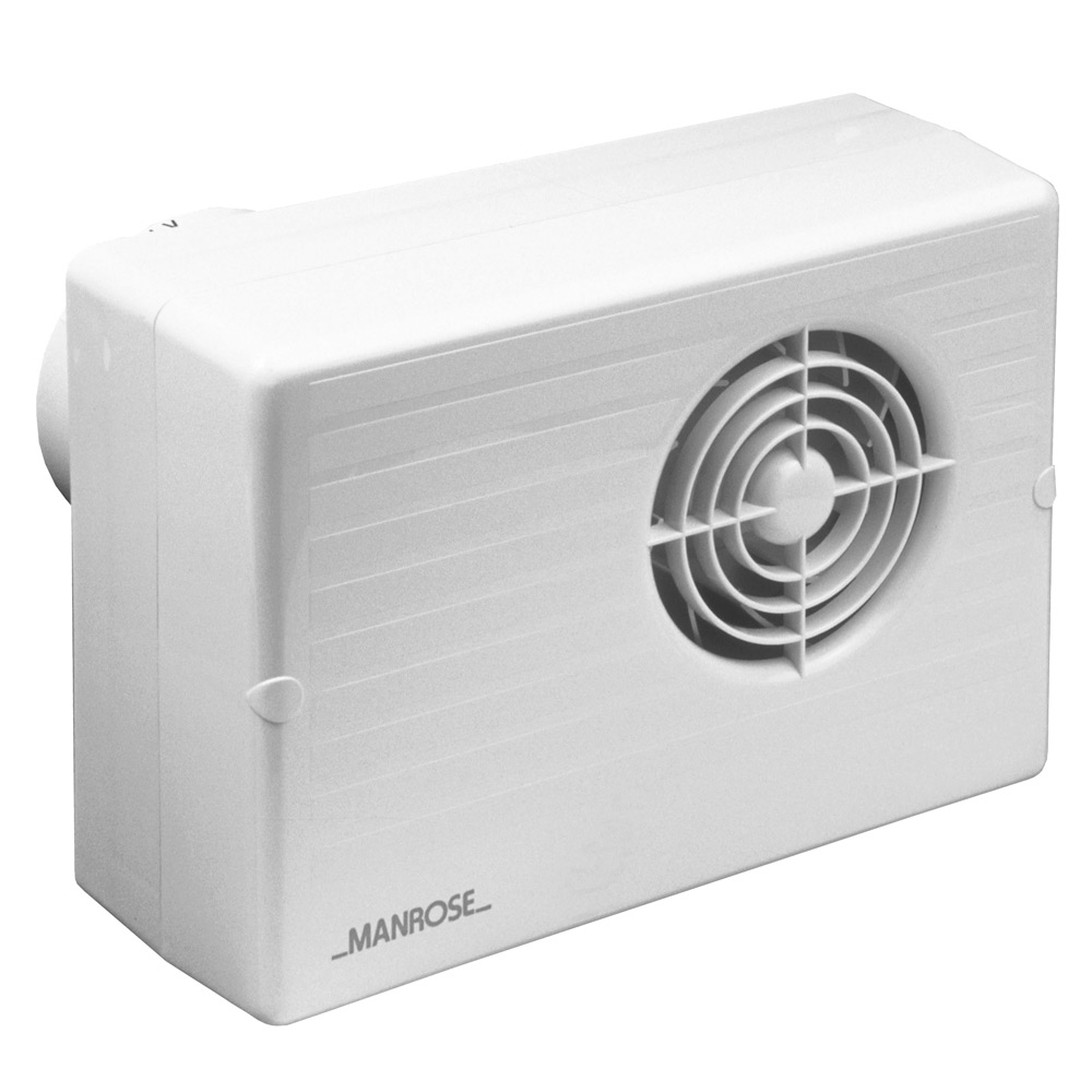 Image of Manrose CF200T 4 Inch Centrifugal Bathroom Extract Fan Overrun Timer