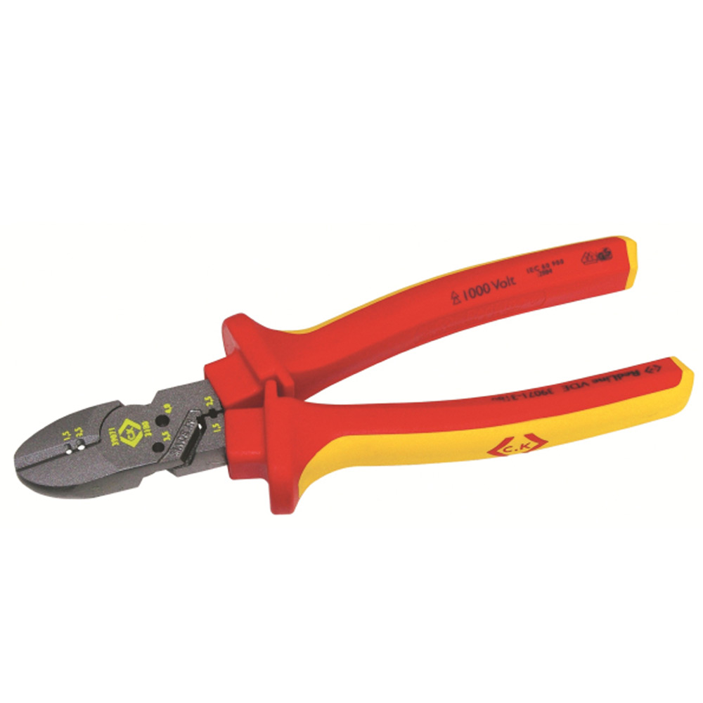 Image of CK Tools T390713180 VDE Insulated Combi Cutters 180mm