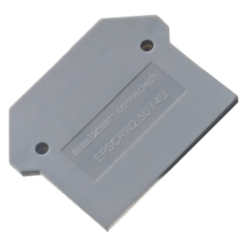 Image of Europa Din Rail Terminal End Plate 2.5-4.0mm Grey Each
