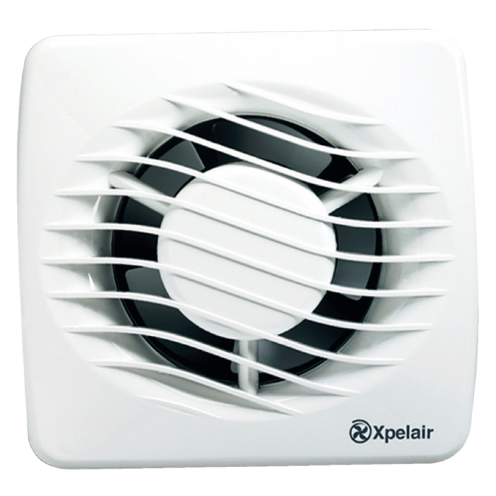 Xpelair 4 Inch Single Speed Axial Timer Fan Wall Kit