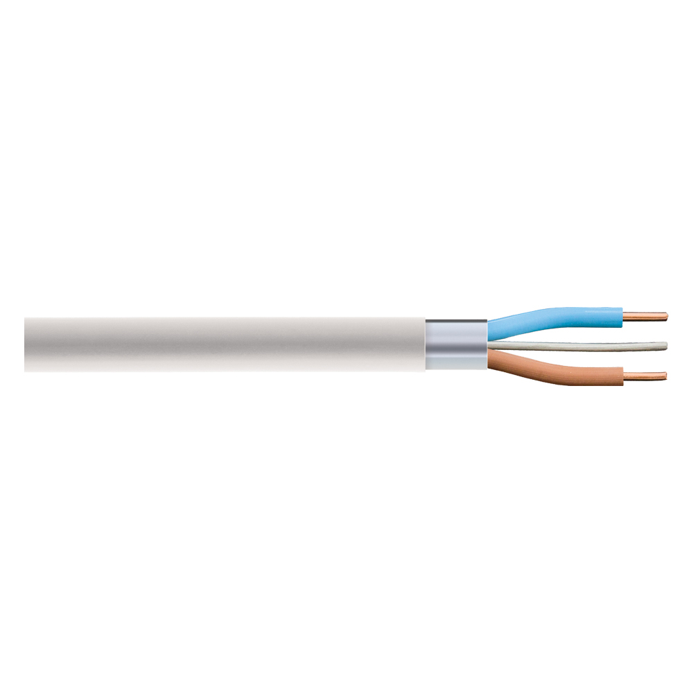 Image of Prysmian FP200 1.5mm 16.5A 4 Core & Earth White Cable 100M Drum