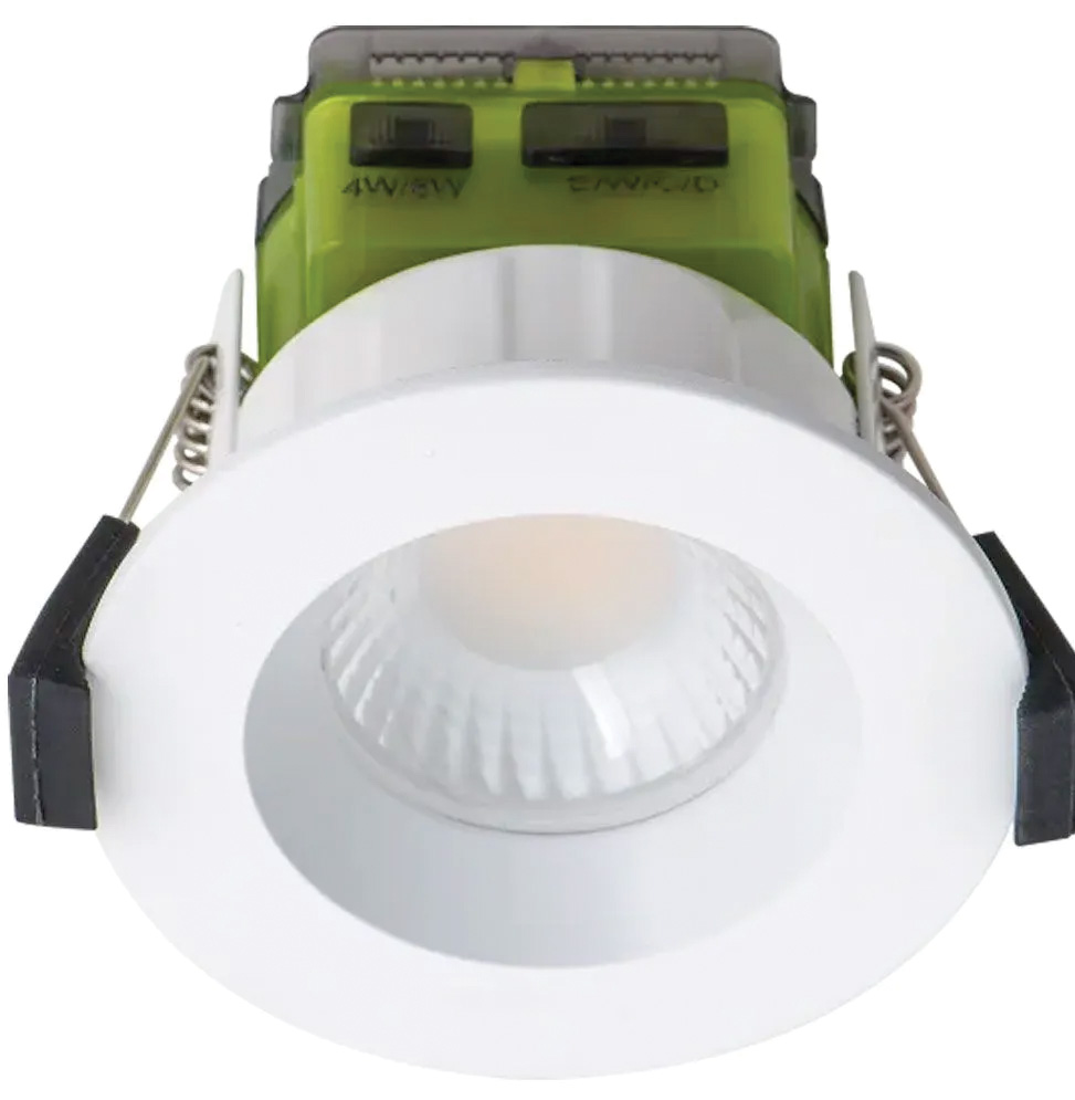 Image of Luceco F-Type MK2 Fixed Regressed Fire Rated Downlight CCT 