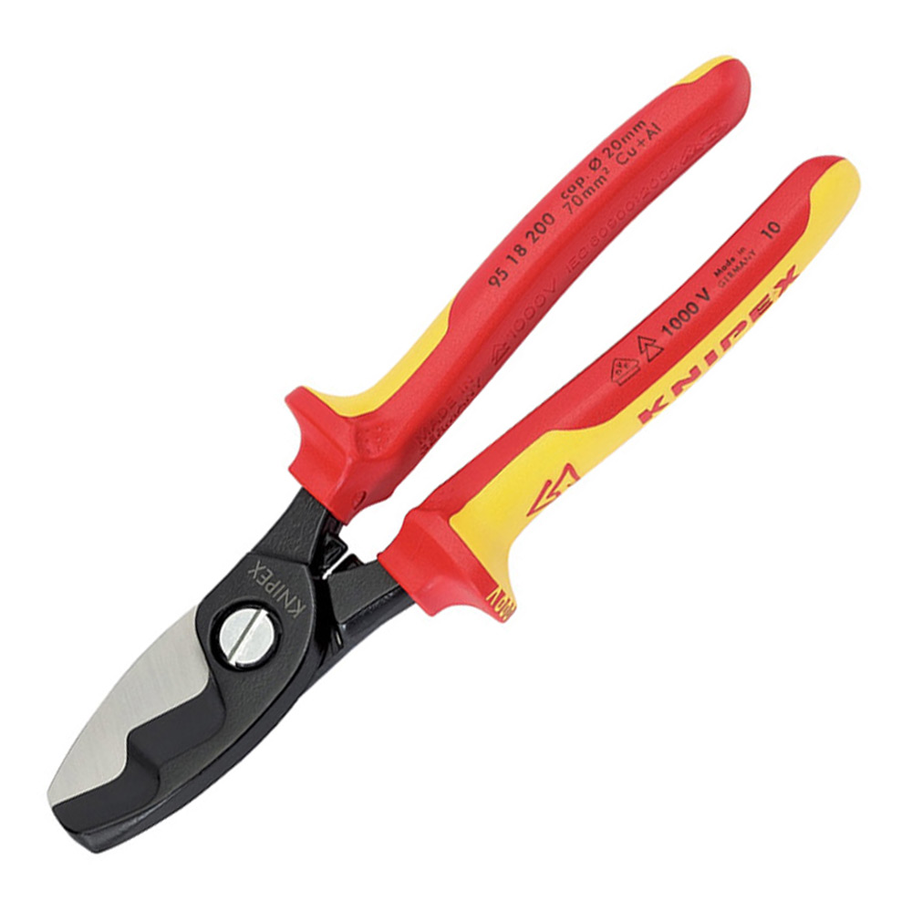 Image of Knipex 32023 Cable Cutters 200mm VDE Fully Insulated