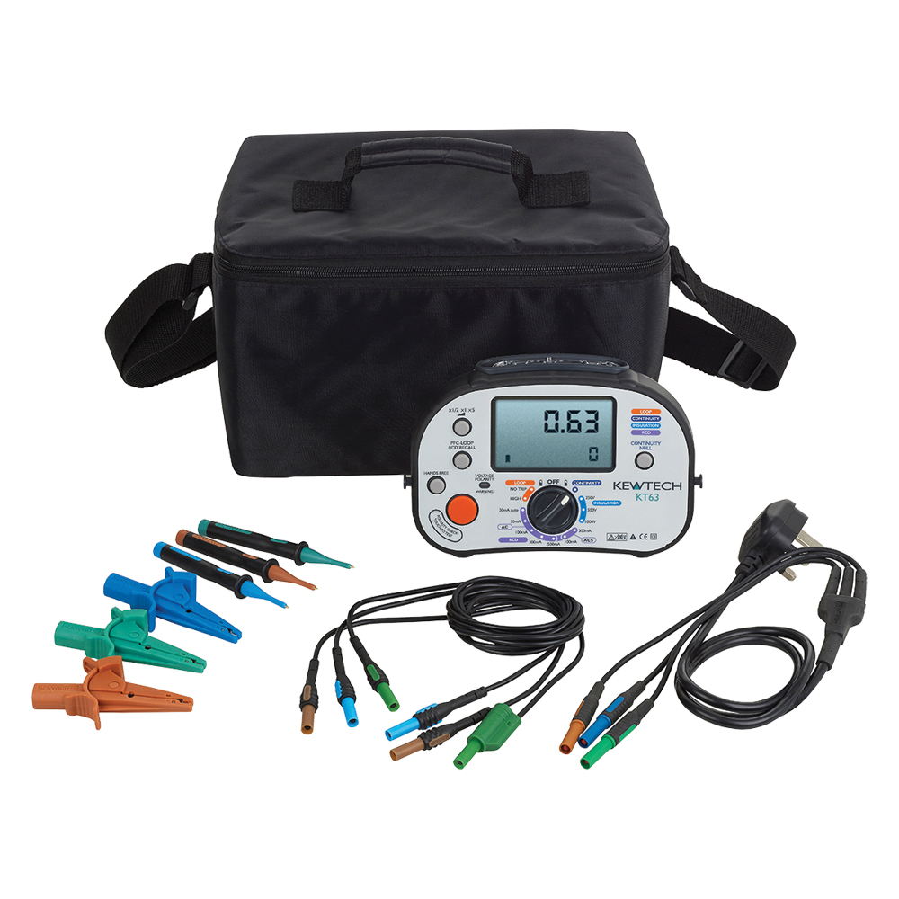 Image of Kewtech KT63 Digital Multifunction 5 in 1 Tester with Polarity Check