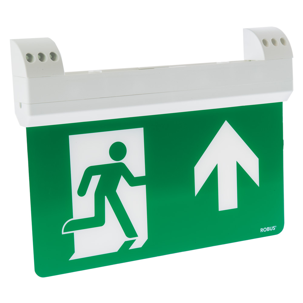 Image of Robus LED 1.5W LED Emergency Blade Exit Sign Maintained IP20