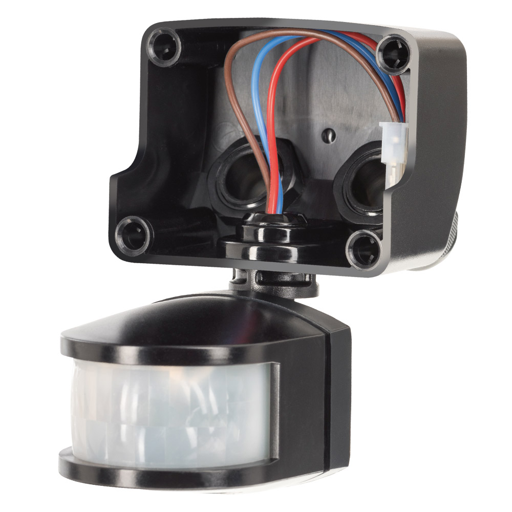 Image of Timeguard LEDPROSLB Outdoor LED Floodlight Plug In PIR Sensor Black IP55