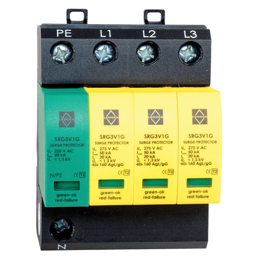 Image of Lewden Commerical Type 2 Three Phase Surge Protection Device Module 