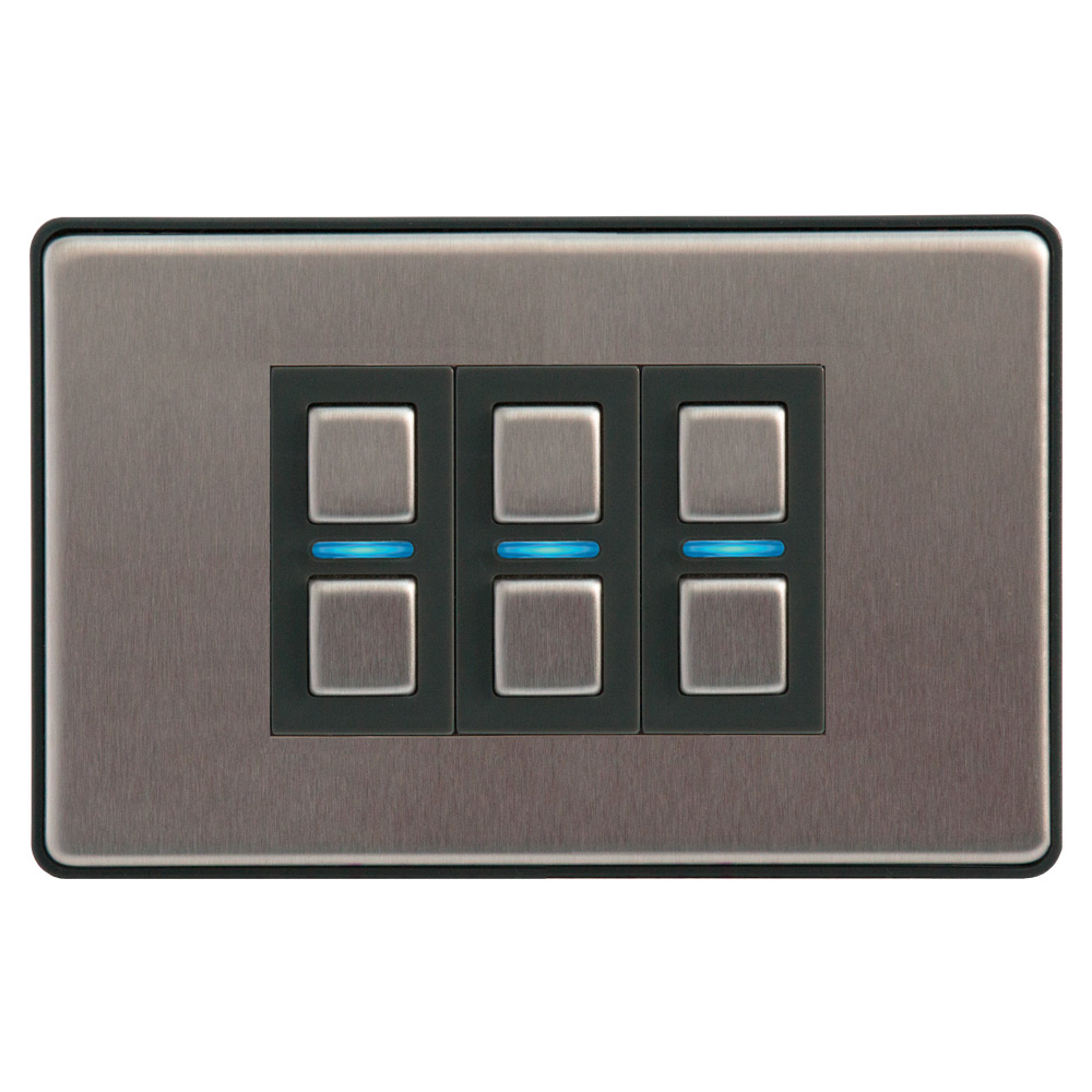 Image of Lightwave L23 Smart Home Wifi Dimmer Switch Gen 2 Stainless Steel