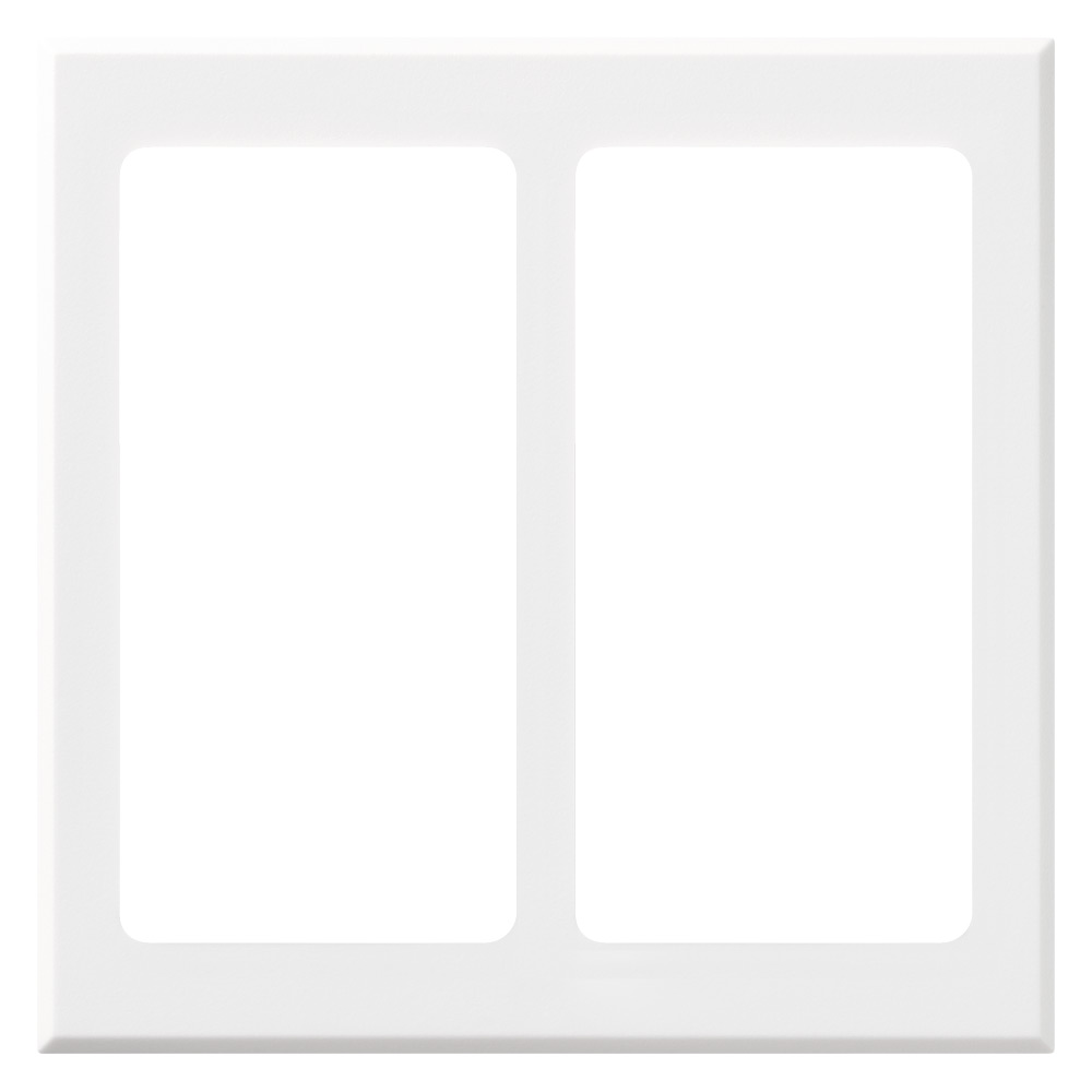 Image of Lutron Pico Wall Faceplate 2 Gang Wireless Dual Opening White